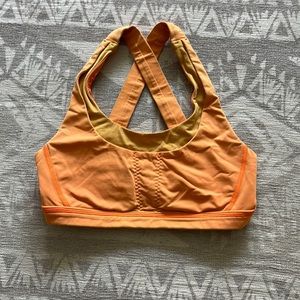 Lululemon, Orange High Impact Sports Bra